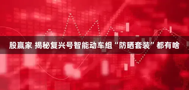 股赢家 揭秘复兴号智能动车组“防晒套装”都有啥